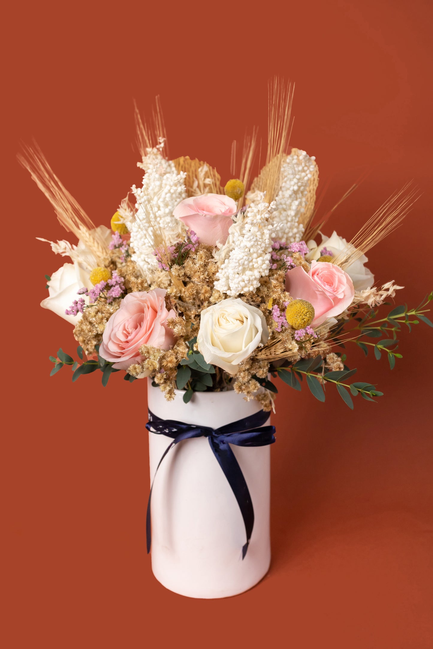 Love of my Loves - White Rose and Light Rose in Ceramic