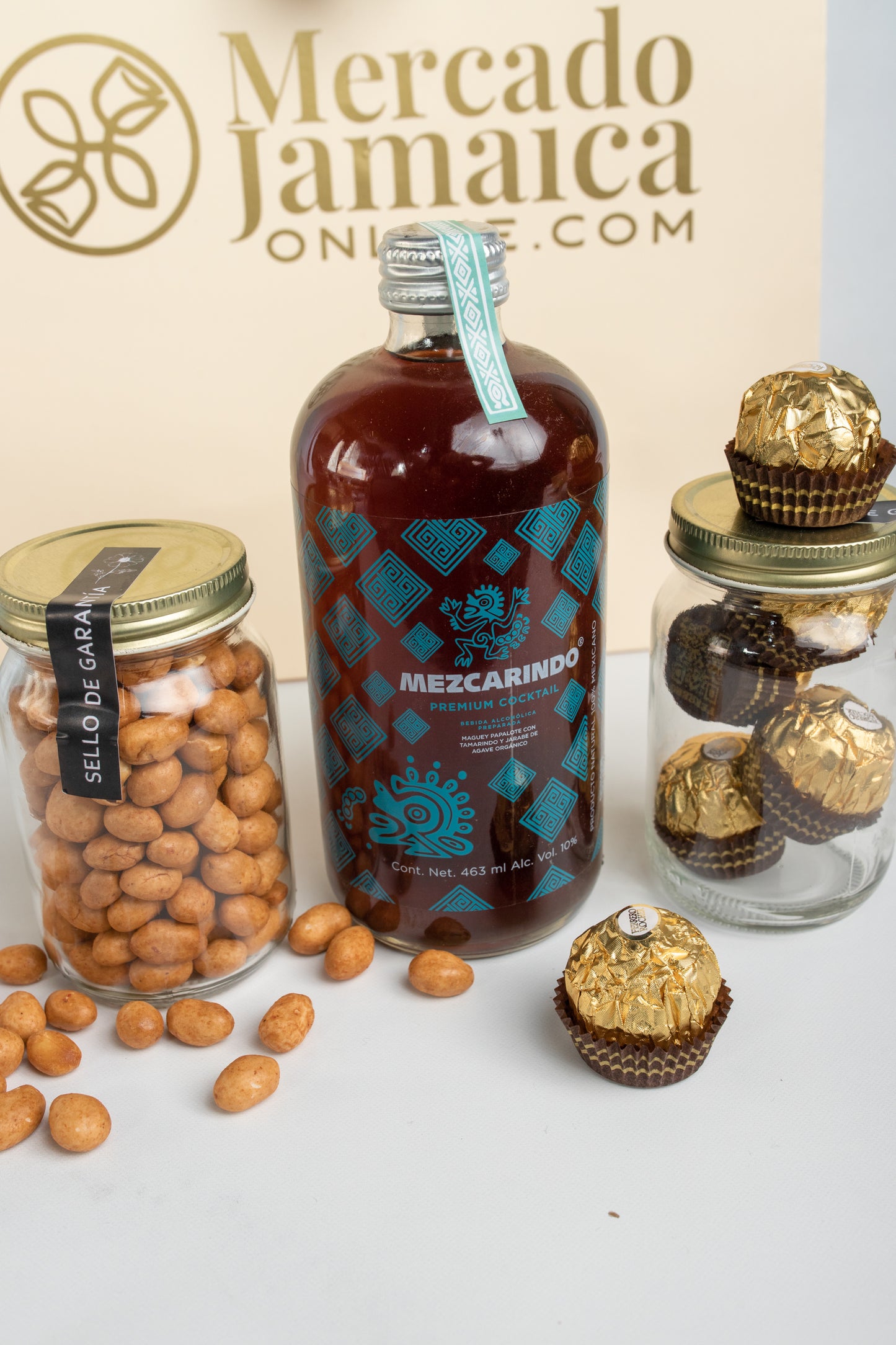 Kit Mezcarindo - Mezcal, Chocolates y Cacahuates