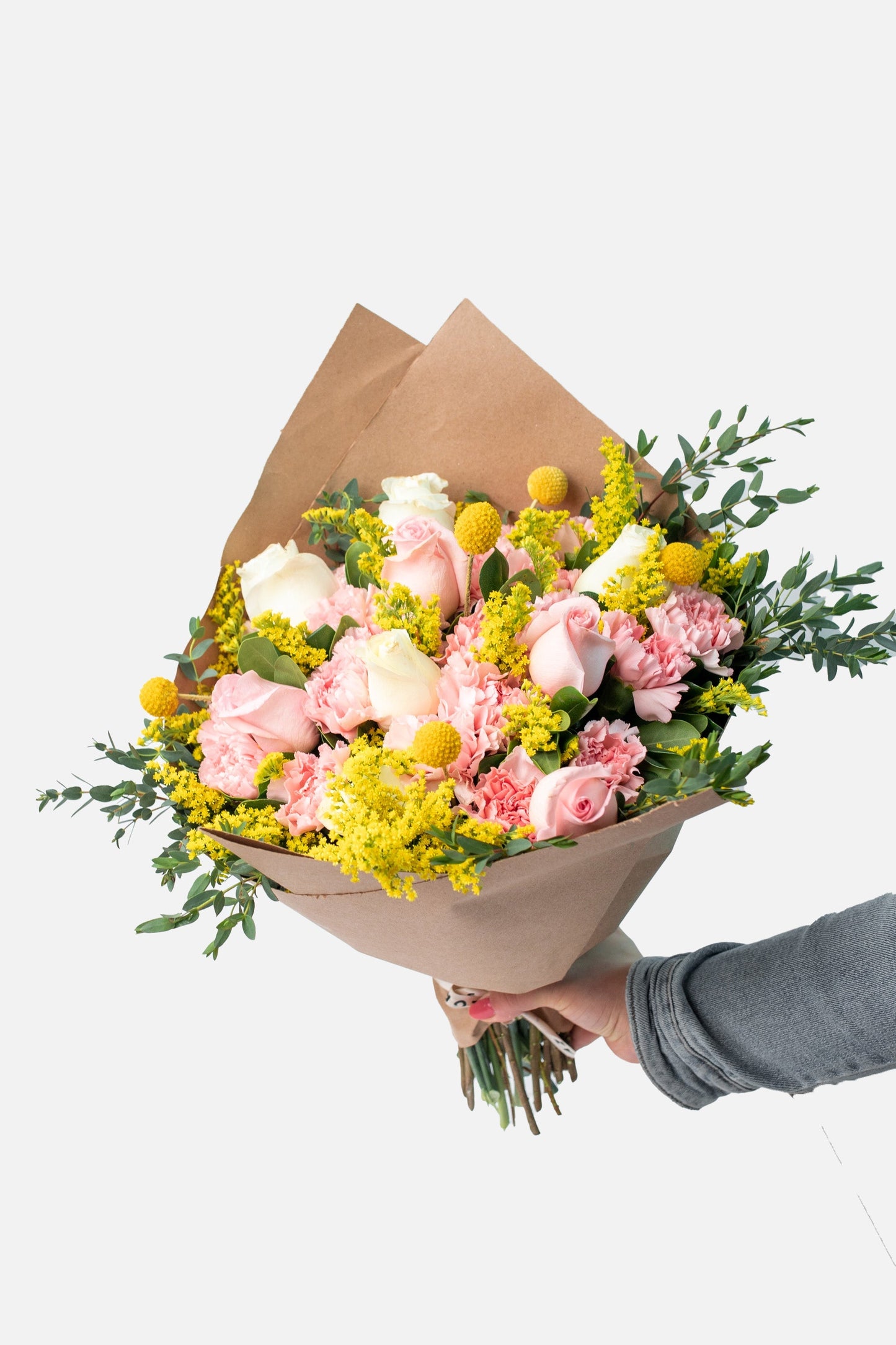 Creativo - Clavel Rosa y Rosa Blanca CEL.