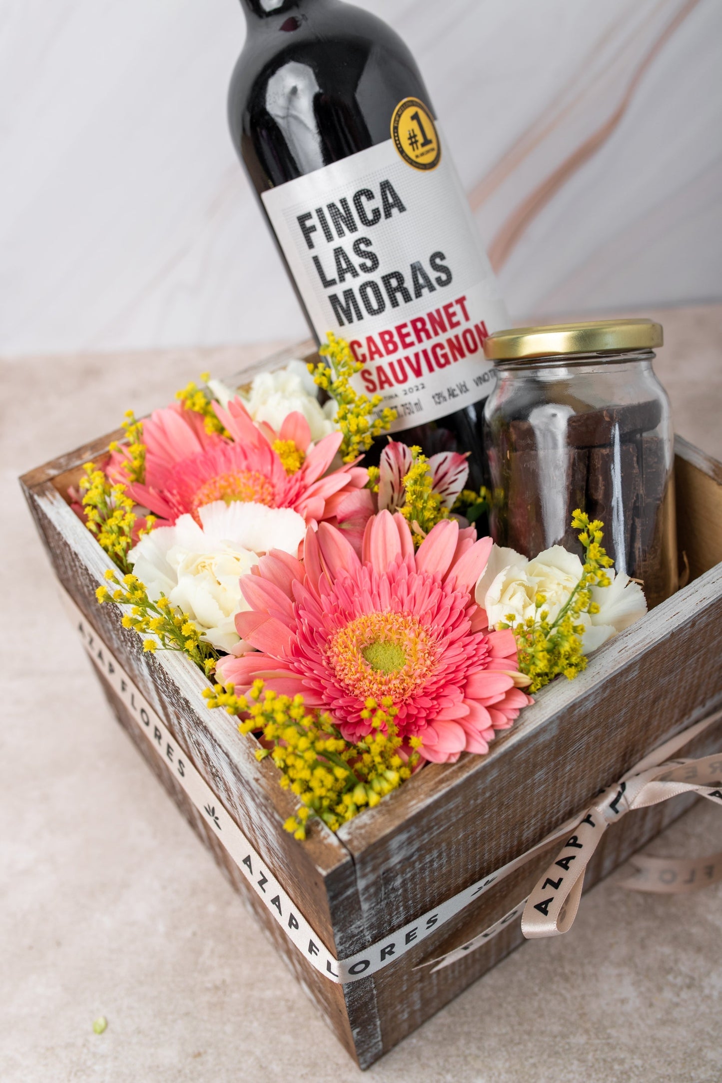 Flowers with Chocolate // and Wine