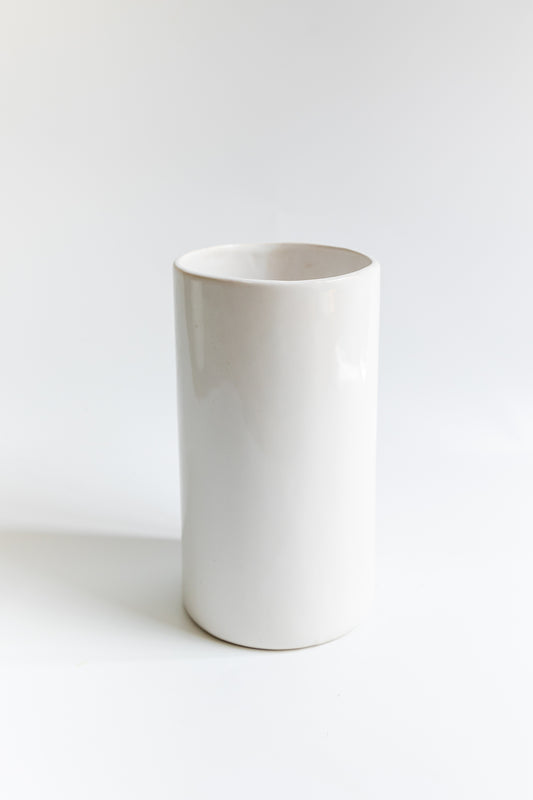 White Ceramic Cylinder