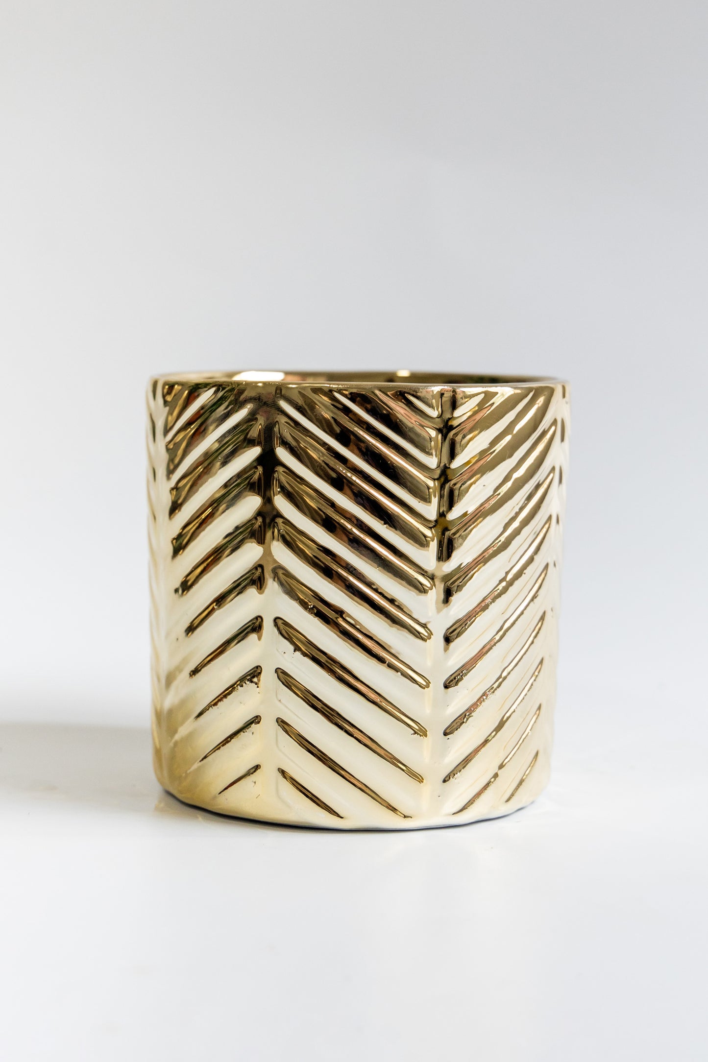 Golden Zig Zag Pot