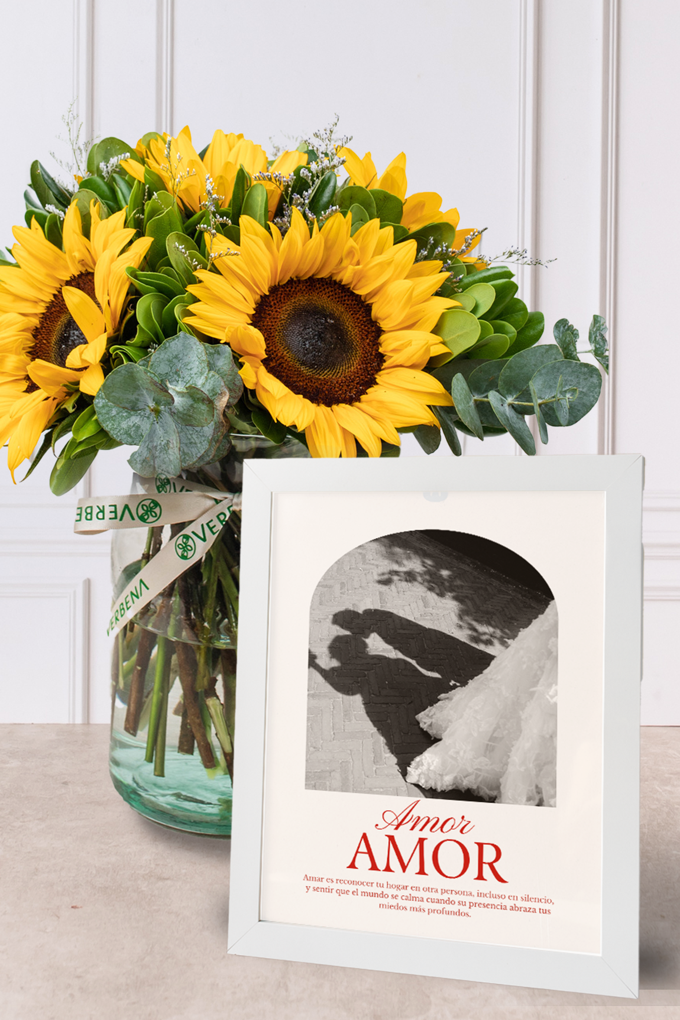 Sonrisa de Sol - Girasoles con Portarretratos 21M