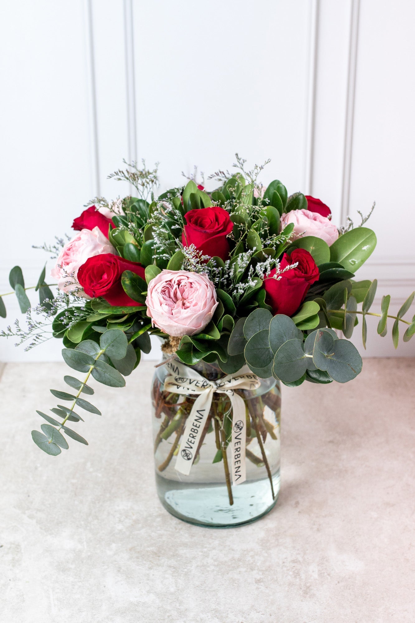 Sunset - Eternal Peony and Red Rose