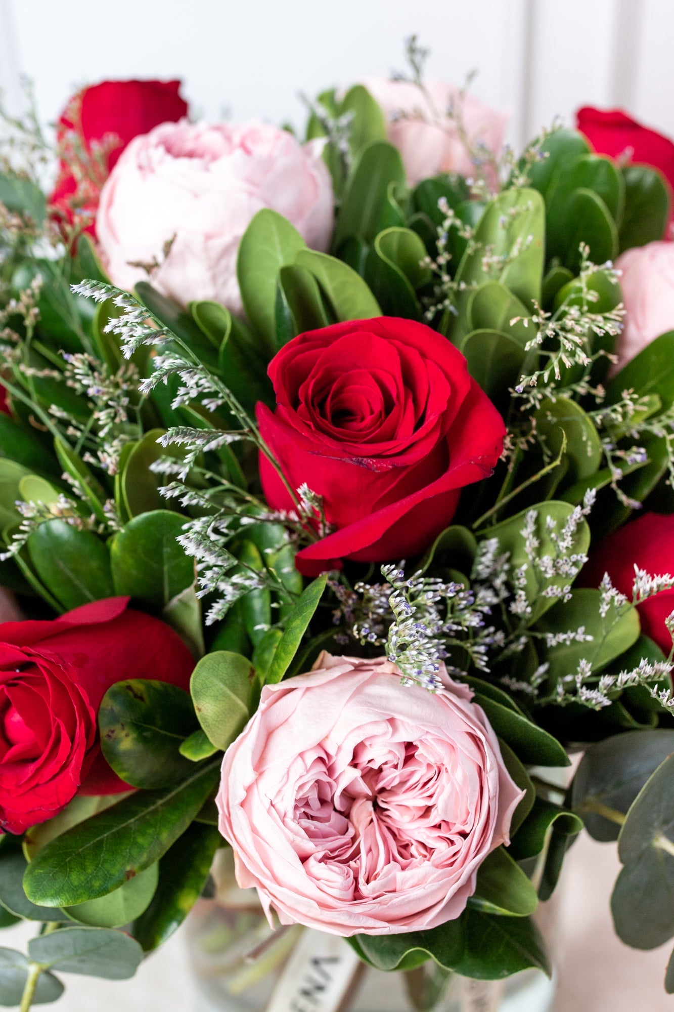 Sunset - Eternal Peony and Red Rose