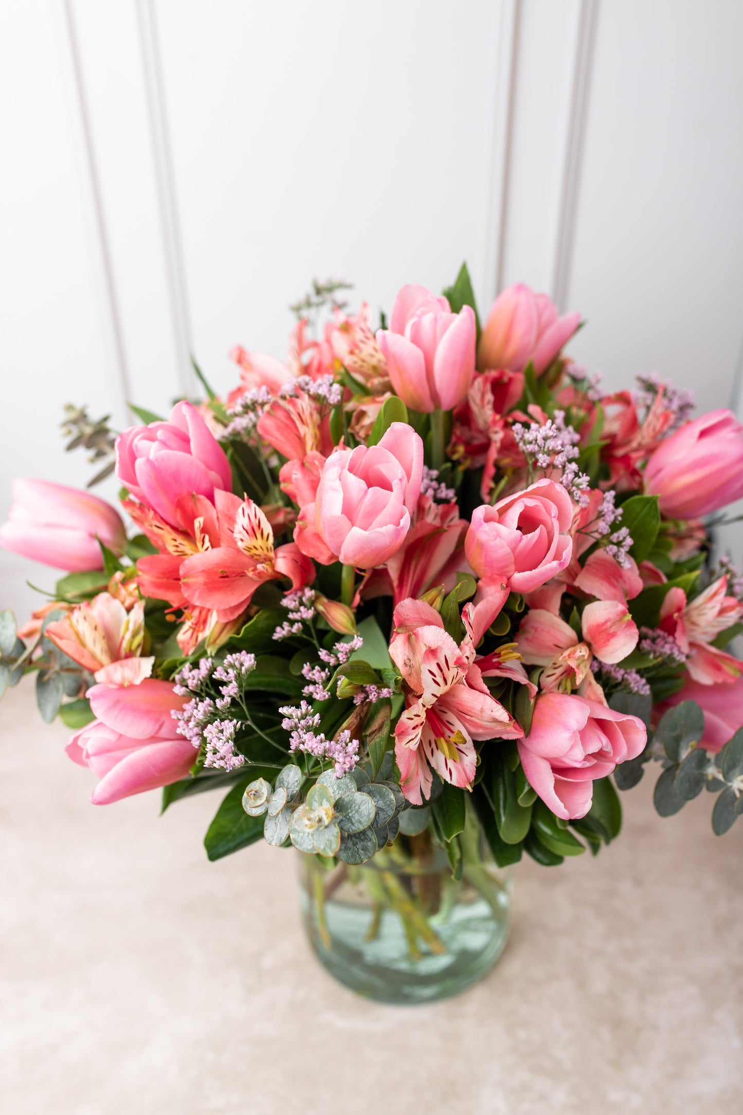 Tinker Bell - Tulip and Pink Alstroemeria