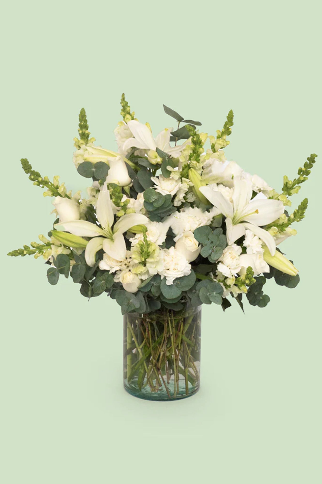 Luz Eterna - Lilium y Clavel Blanco TJ