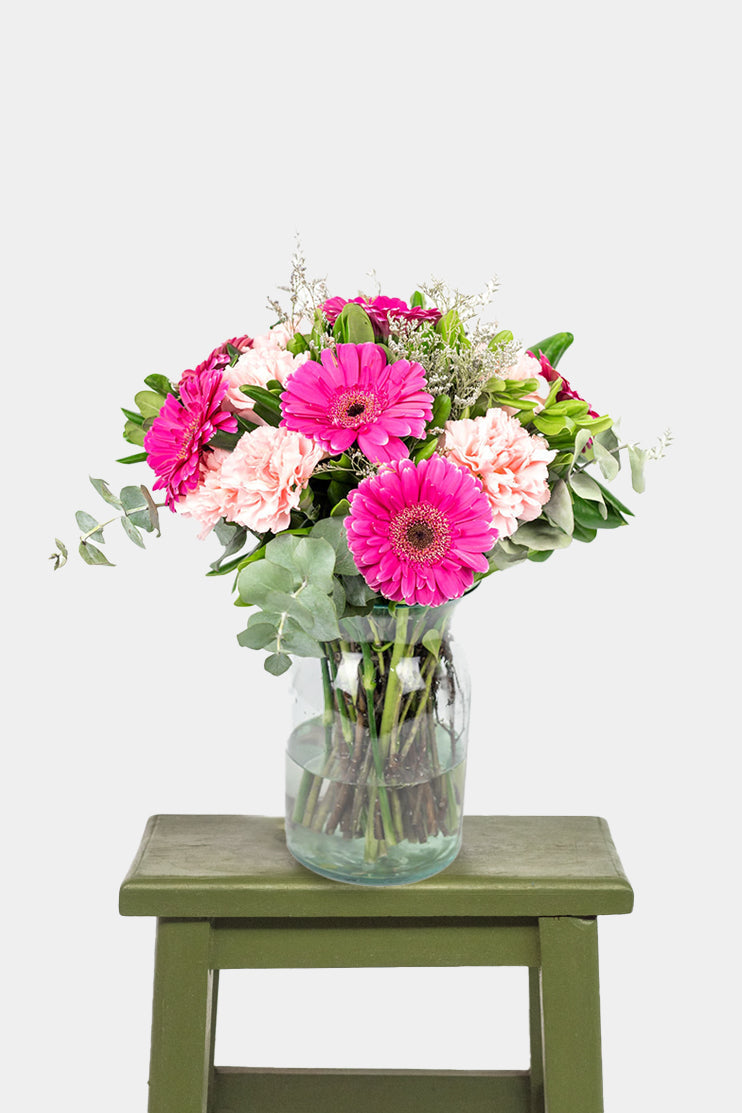 Night in Paris // Pink Gerbera and Pink Carnation