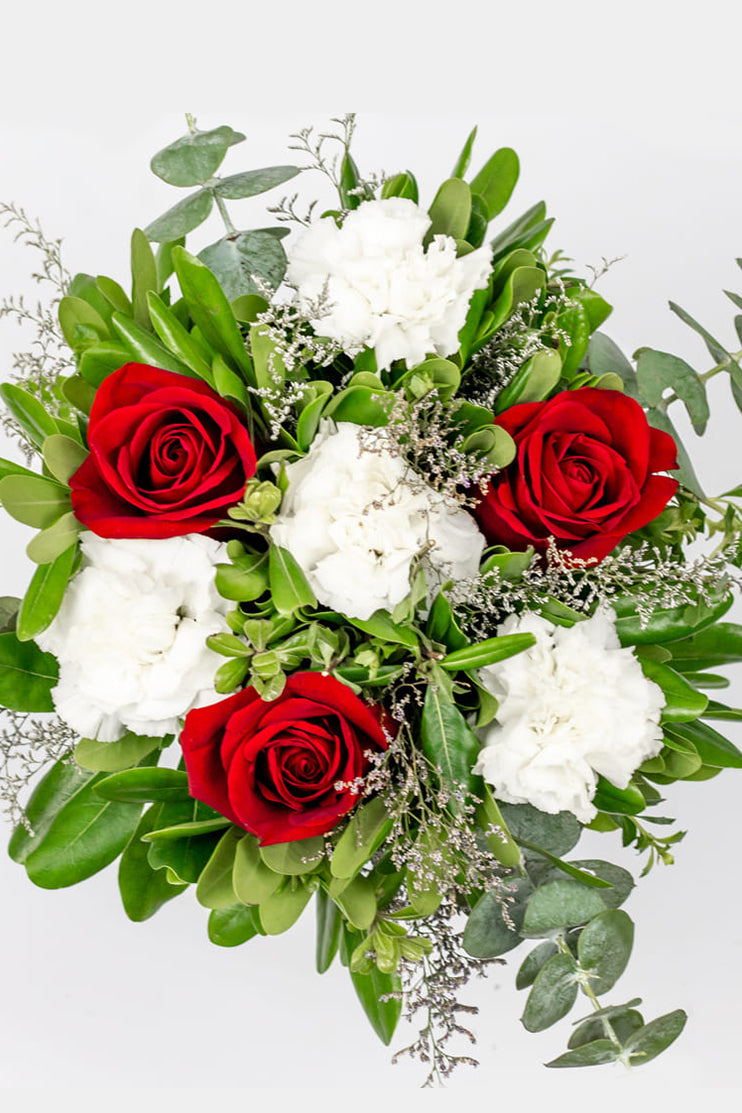 Ceiling / Red Rose and White Carnation