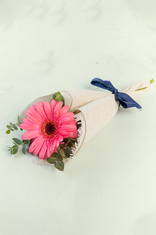 Ramo 1 Gerbera - Envoltura Yute CULIACAN