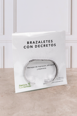 Brazalete con Decretos + Luz Eterna - Lilium y Clavel Blanco