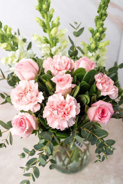 Campo Rosa MOM - Rosa Clara y Clavel Rosa Cuau. Izc.