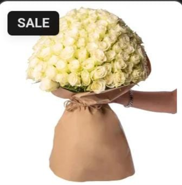 Pedido especial Arreglo de 200 Rosas blancas