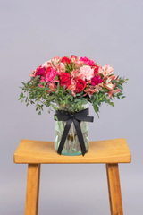 Enamorados - Rosa Roja y Astromelia Rosa XAL