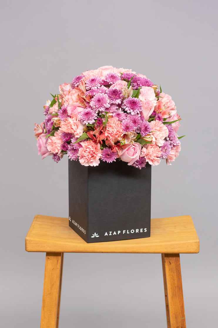 Ternura - Rosa, Clavel y Astromelia Rosa XAL