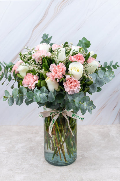 Arabella - Rosa Blanca y Clavel Rosa PTO. ESCOND.