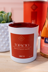 Kit Vela Mirum Topacio - Vino Rosado + Suculenta