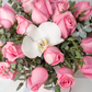 Deja Vú - Box of Light Roses with Orchid