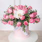 Deja Vú - Box of Light Roses with Orchid