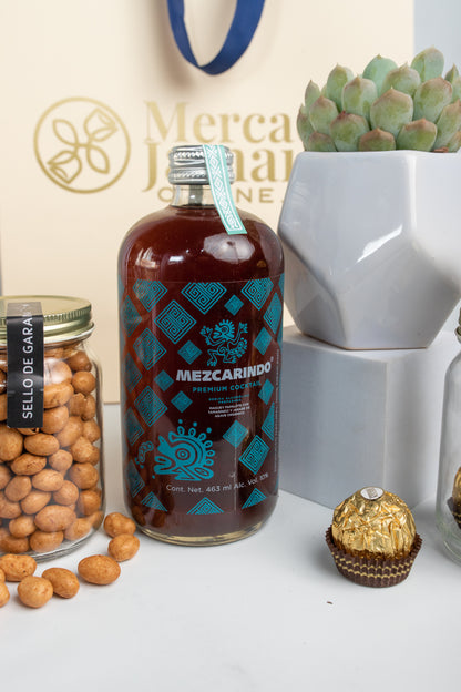 Kit Mezcarindo - Mezcal, Chocolates, Cacahuates y Suculenta