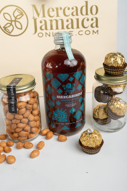Kit Mezcarindo - Mezcal, Chocolates y Cacahuates
