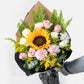 Amable // Girasol, Rosa Blanca y Clavel Rosa