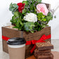 Kit Bom Día - Flores, Café y Brownies