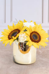 Centerpiece 4 - Sunflower and White Rose