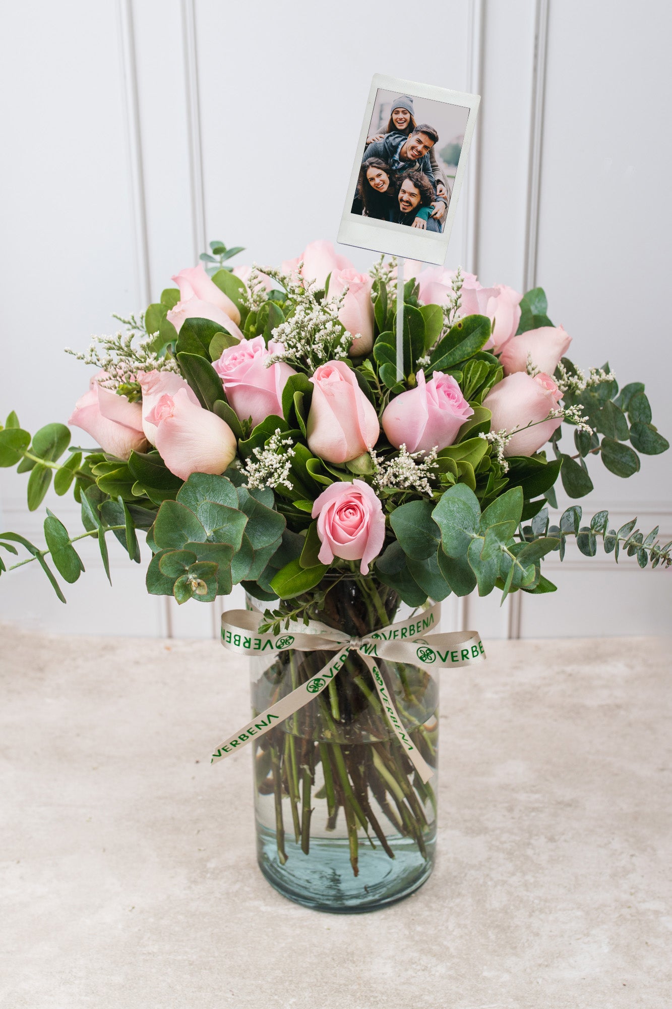 Amanecer - Rosa Clarita con Foto Personalizada