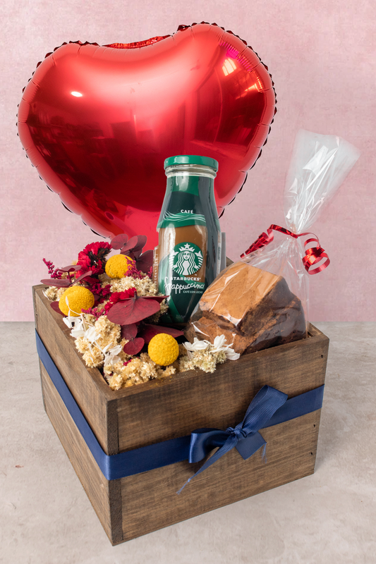 Kit Bom Día SV - Flores, Café y Brownies