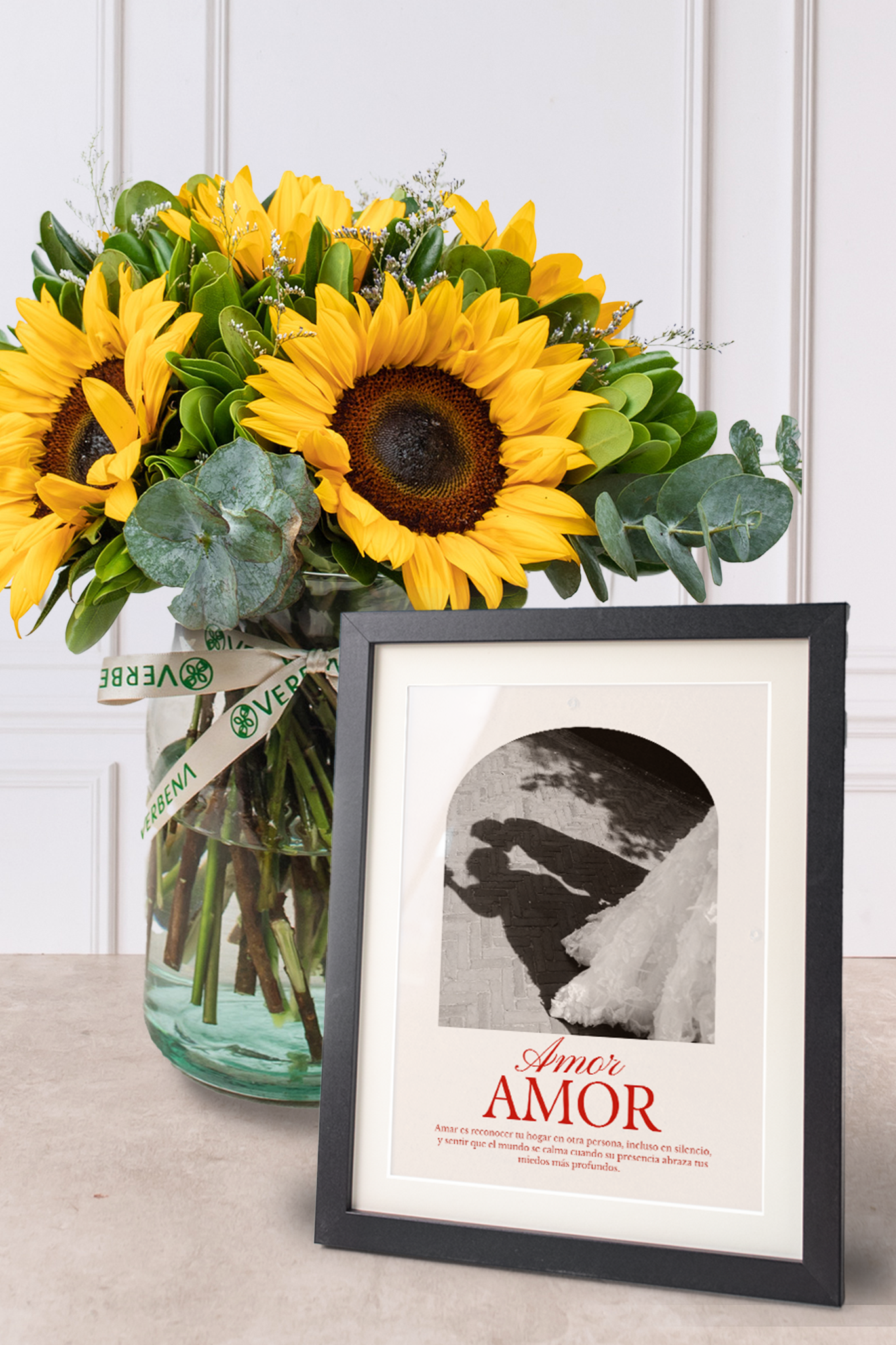 Sonrisa de Sol - Girasoles con Portarretratos 21M