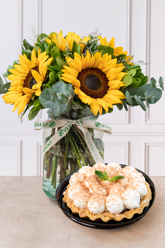 Sonrisa de Sol - Girasoles con Tarta de Plátano 21M