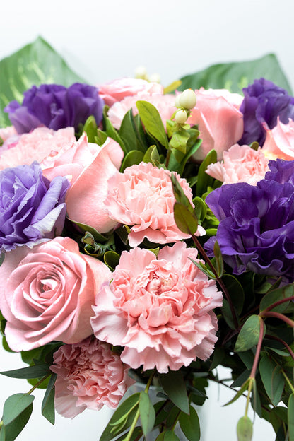 Beautiful Love - Rosa Clarita, Pink Carnation and Lisianthus