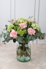 Chai Matcha / Pink Carnation and Hydrangea