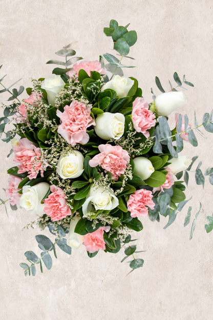 Arabella / White Rose and Pink Carnation