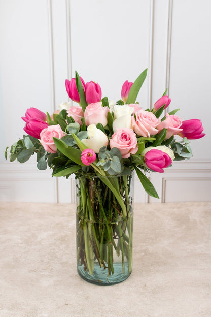 Dutch Rose / Tulip, White Rose and Light Rose