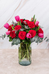 Red Sunset / Tulip and Red Rose