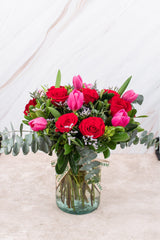 Red Sunset / Tulip and Red Rose