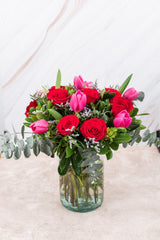 Red Sunset / Tulip and Red Rose