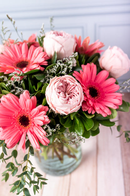 Oasis // Peonias Eternas y Gerbera Rosa