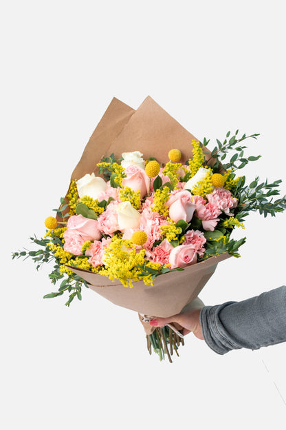 Creative - Pink Carnation and White Rose