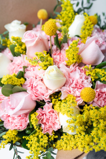 Creativo // Clavel Rosa y Rosa Blanca