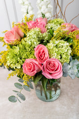 Bright / Light Pink and Hydrangea