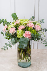 Chai Matcha / Pink Carnation and Hydrangea