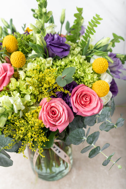 Self-Love / Rosa Clarita, Hydrangea and Lisianthus