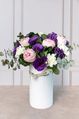 Garden of Love - Pink Peony, Purple Lisianthus and White Carnation GDL